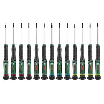 BOSCH 1600A02Z9N Elektronikçi Tip Klemens Tornavida Takımı 13 Parça