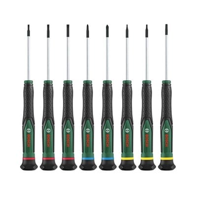 BOSCH Elektronikçi Tip Klemens Tornavida Takımı 8 Parça