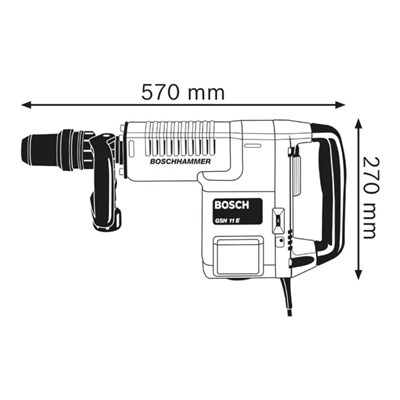 BOSCH 611316703 GSH 11 E Kırıcı Delici Matkap