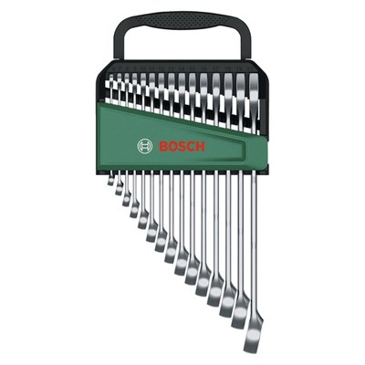 BOSCH 1600A02Z9E Kombine Anahtar Takımı 15 Parça