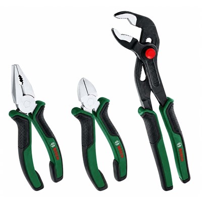 BOSCH 1600A02W7J Pense Seti - Yan Keski, Kombine Pense ve Fort Pense 3 Parça