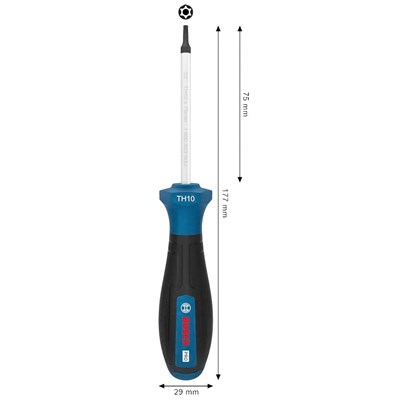 BOSCH 1600A039SJ T10 Torx Uçlu Tornavida Delikli 75 mm