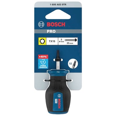 BOSCH 1600A039TR T15 Torx Uçlu Tornavida Avuç İçi 25 mm