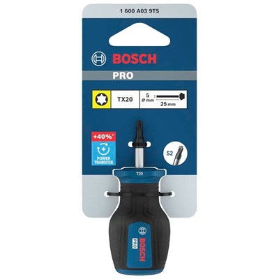 BOSCH 1600A039TS T20 Torx Uçlu Tornavida Avuç İçi 25 mm