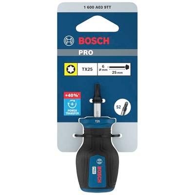 BOSCH 1600A039TT T25 Torx Uçlu Tornavida Avuç İçi 25 mm