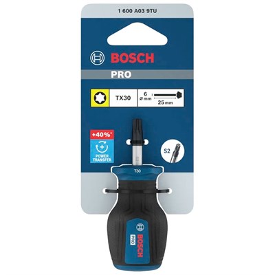 BOSCH 1600A039TU T30 Torx Uçlu Tornavida Avuç İçi 25 mm