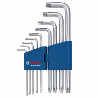 BOSCH 1600A01TH4 Torx Allen Anahtar Takımı 9P 10 - 50 mm