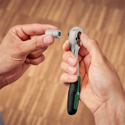 BOSCH 1600A02Z9G 1/4 ve 1/2 Altı Köşe Lokma Takımı 56 Parça
