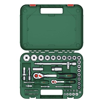 BOSCH 1600A02Z9G 1/4 ve 1/2 Altı Köşe Lokma Takımı 56 Parça