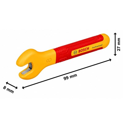 BOSCH 1600A02NE9 Açık Ağız Anahtar Izoleli VDE 8 mm