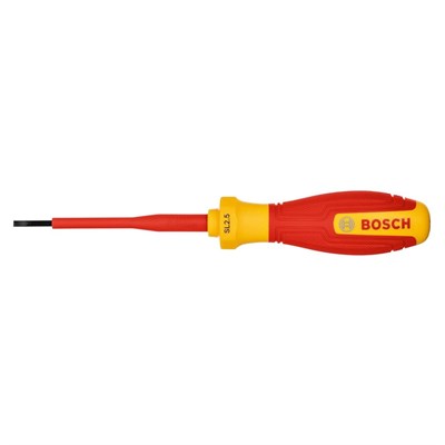 BOSCH 1600A02NC0 Düz Uçlu Tornavida Izoleli VDE 2.5 x 75 mm