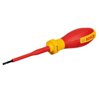 BOSCH 1600A02NC0 Düz Uçlu Tornavida Izoleli VDE 2.5 x 75 mm