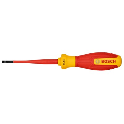 BOSCH 1600A02NC1 Düz Uçlu Tornavida Izoleli VDE 3.5 x 75 mm