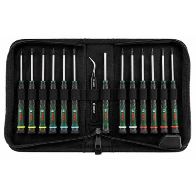 BOSCH 1600A039J4 Hassas Tornavida Seti 15 Parça