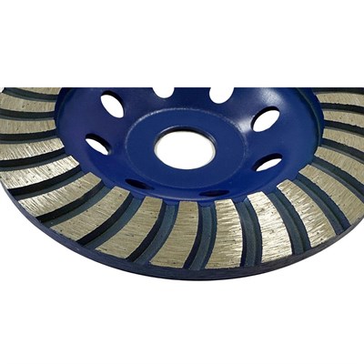 Bora Teknik Tek Sıra Turbo Elmas Çanak - Beton Taş Yüzey Silme Temizleme Diski 125 Mm