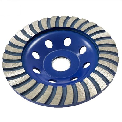 Bora Teknik Tek Sıra Turbo Elmas Çanak - Beton Taş Yüzey Silme Temizleme Diski 125 mm