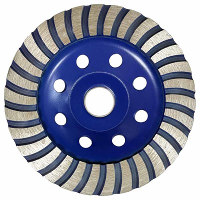 Bora Teknik Tek Sıra Turbo Elmas Çanak - Beton Taş Yüzey Silme Temizleme Diski 125 Mm