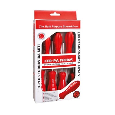 CER-PA NORM Düz Ve Yıldız Uçlu Tornavida Takımı X-Plus 7 Parça