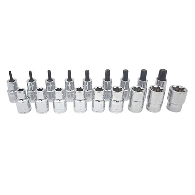 CETA FORM C20-18PTX 1/2 Torx Uçlu Lokma Takımı Metal Kutulu 18 Parça