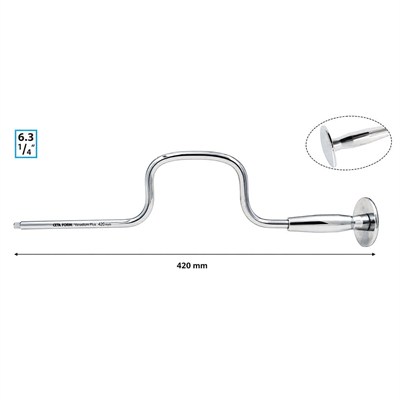 CETA FORM 1/4 Fırdöndü Kol Metal Avuç Saplı 460 Mm