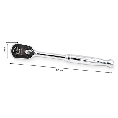 CETA FORM C01-T90L 1/4 Lokma Cırcır Kolu 90 Diş 155 Mm