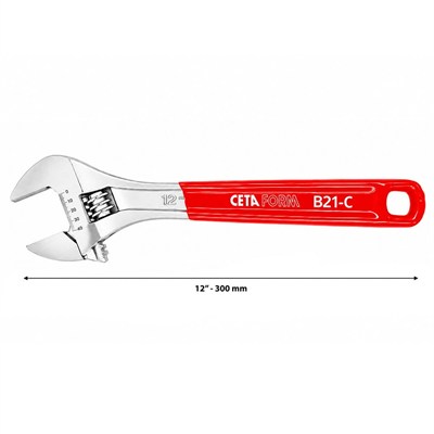 CETA FORM B21-300C Kurbağacık Anahtar Krom Kaplamalı 300 Mm