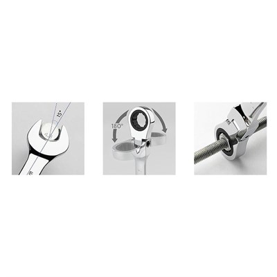CETA FORM B06-17 Mafsallı Cırcır Kombine Anahtar 17 mm
