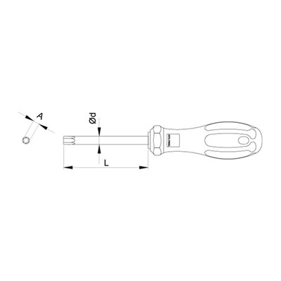 CETA FORM F18-010-080 T10 Torx Uçlu Tornavida C-Plus 80 mm