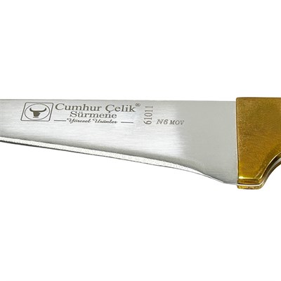 Cumhur Sürmene Et Kemik Sıyırma Bıçağı Ahşap Saplı 27 Cm