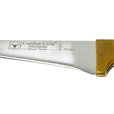 Cumhur Sürmene Et Kemik Sıyırma Bıçağı Ahşap Saplı 27 Cm