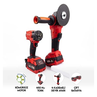 DAWREEK MW450R İkili Set Avuç Taşlama ve Somun Sıkma