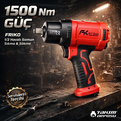 FRIKO 1/2 Havalı Somun Sıkma Ve Sökme 1500 Nm