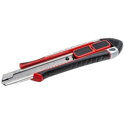 IZELTAS 14000005049 Pro Metal Gövde Emniyetli Otomatik Kilitli Maket Bıçağı 18 mm