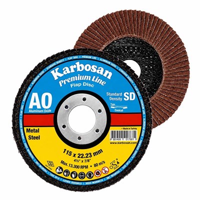 KARBOSAN Konik Flap Kum Disk Zımpara 115 X 22.23