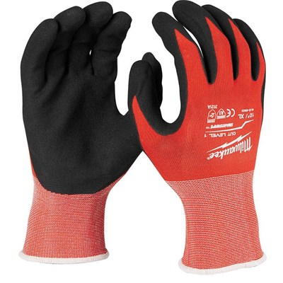 MILWAUKEE 1. Derece Kesik Korumalı Nitril Eldiven XL Beden