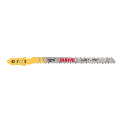 MILWAUKEE Dekupaj Bıçağı Ahşap Çift Diş Kavisli 75 mm 5 Adet