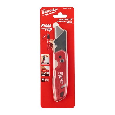 MILWAUKEE Fastback Maket Bıçağı + 1 Adet Yedek Bıçak