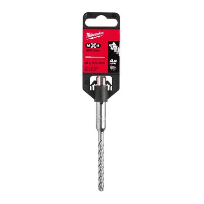 MILWAUKEE SDS-PLUS MX4 Elmaslı Matkap Ucu 5.5 x 115 mm