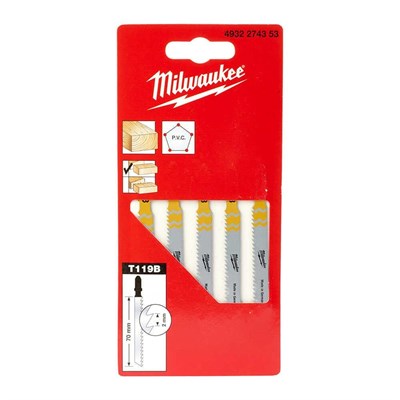 MILWAUKEE T119B Dekupaj Bıçağı Ağaç 50 mm 5 Adet
