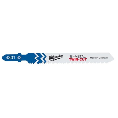MILWAUKEE T123XF Dekupaj Bıçağı Bi-Metal Twın Cut 91 mm 5 Adet