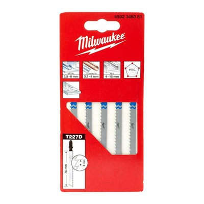 MILWAUKEE T227D Dekupaj Bıçağı Metal ve Ahşap 75 mm 5 Adet