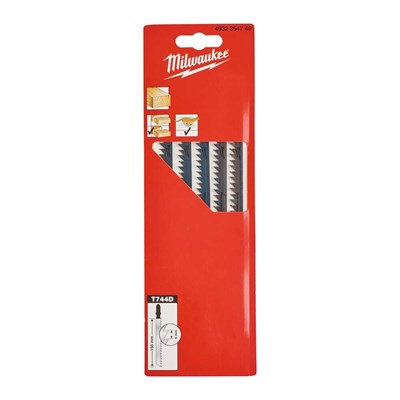 MILWAUKEE T744D Dekupaj Bıçağı Ağaç Hızlı Kesim 155 mm 5 Adet