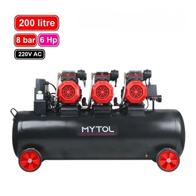 MYTOL 200 LT Hava Komprosörü Yüksek Hızlı 6 HP Sessiz- MYK2001