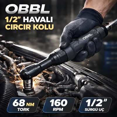 OBBL 1/2 Havalı Cırcır Kolu 68 Nm