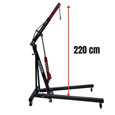 PRODHT D12030001 1 Ton Katlanır Hidrolik Vinç - Motor Kaldırma Caraskalı