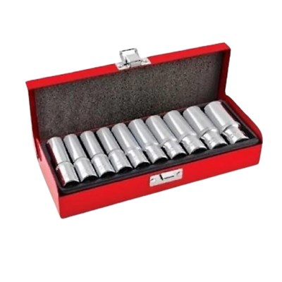 PRODHT D02128010 1/2 Altı Köşe Derin Lokma Takımı 10 Parça