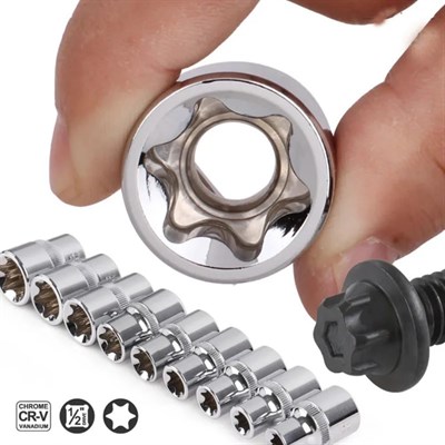 RICO 007-RC9010 1/2 İç Torx E Lokma Takımı 9 Parça