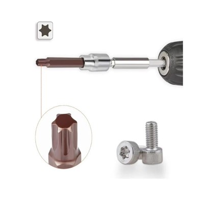 RICO 005-KK1165 T60 Torx Bits Uç Mıknatıslı Kırmızı 75 x 10 mm