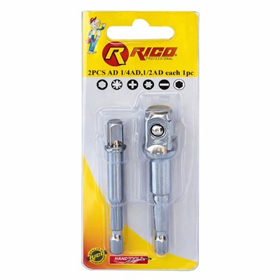 RICO 005-KK1314 1/4 - 1/2 Bits Saplı Lokma Dönüştürücü Adaptör Seti 2 Parça