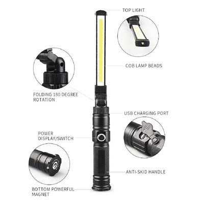 RICO 013-RC0035 Katlanabilir Mıknatıslı Çalışma Feneri